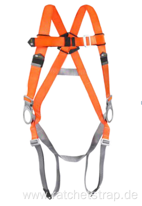 100% Polyester full body harness with lanyard