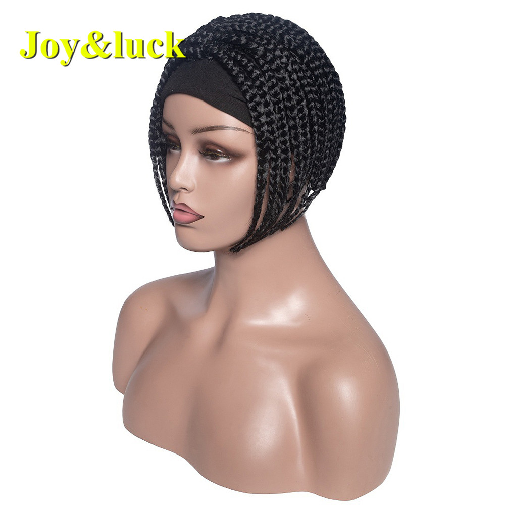 Head Band Wigs for Women Black Hairband Wholesale Prices Scarf Short Straight Bob box Braided Headband Wig Synthetic Hair Wigs