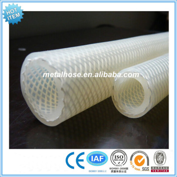 textile fabric braided silicone hose tube