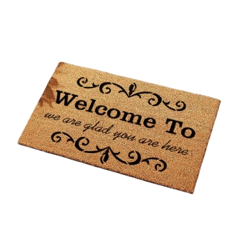Hot Sale Printed Coir Door Mats - Polyester, Washable & Non-Slip Mat for Indoors and Outdoors