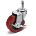 Red Super Poliuretan Core Industrial Caster Wheels 2023