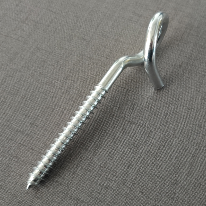 Dead End Bolt Stainless Steel Hooks Cable Wire Fixing Nail Eye Metal Screw Pigtail Hook