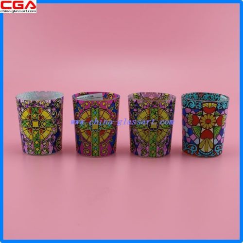 Guangdong Factory produce Custom Glass Candle Holder hot seller popular design