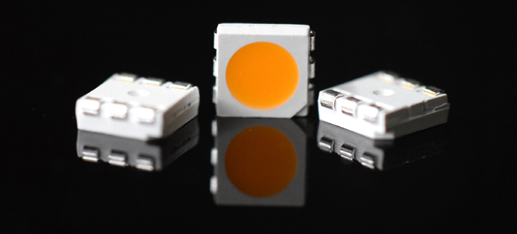 Warm Yellow LED - 5050 SMD LED