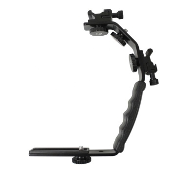 L-Shaped Video Camera Flash Mount Bracket