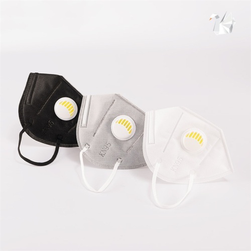KN95 Gefaltete Gesichtsmaske mit Atemschutzventil