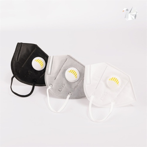 Maschera facciale piegata KN95 con valvola respiratoria