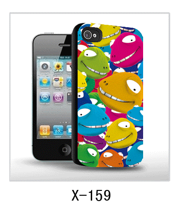 Cute Faces Iphone4 Cases 3d,pc Case Rubber Coated 