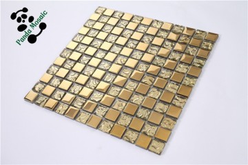 SMP05 Home decoration mosaic 3d floor art mosaic Gold marble mosaic