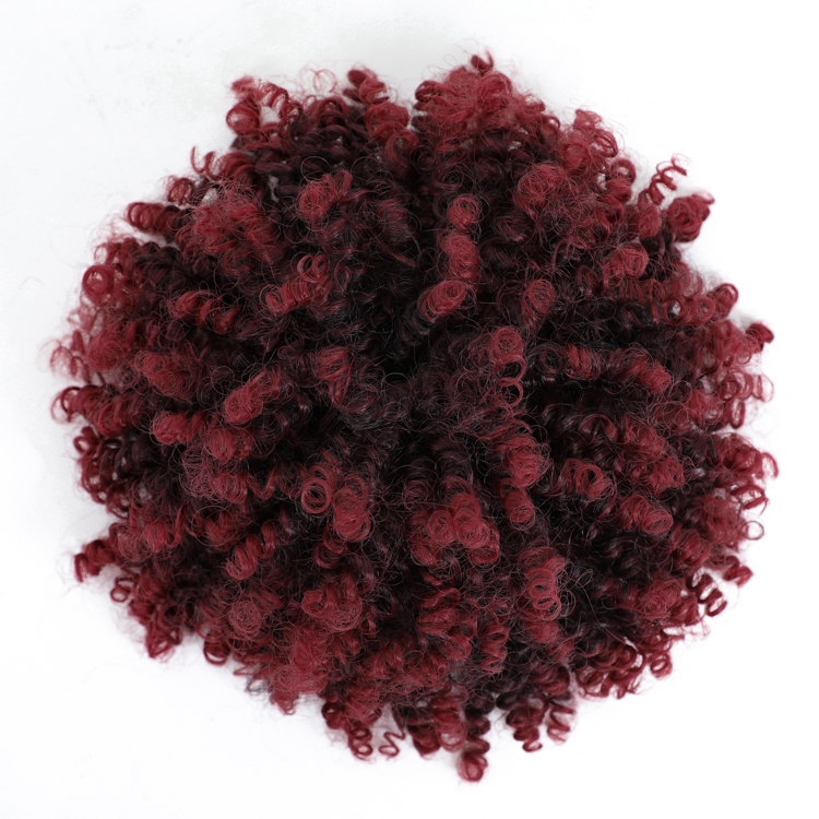 Bouncy Deep Jerry Water Draw Spring Curl Afro Synthetic Pony Tail For Kids
