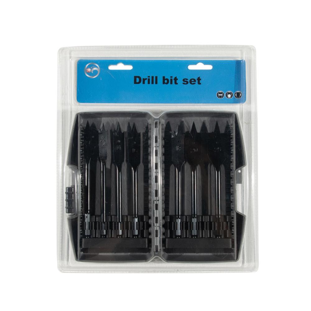 7pcs drill bits set black finished for wood