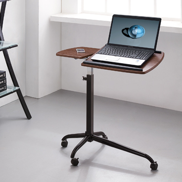 Foshan Furniture Adjustable Wooden Laptop Stand On Wheels