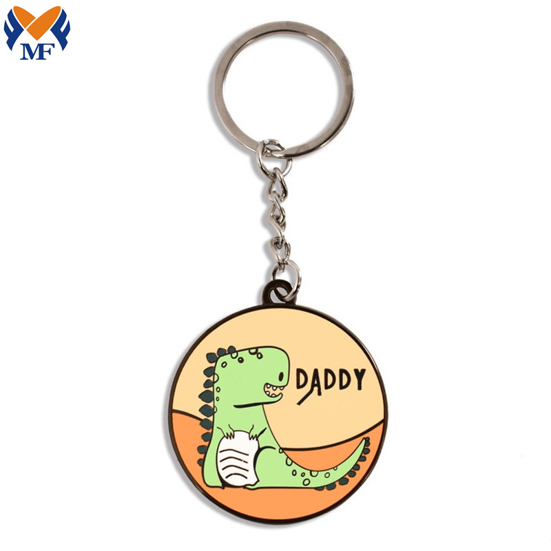 Cuti Hadiah Metal Enamel Bentuk Haiwan Bentuk Keychain