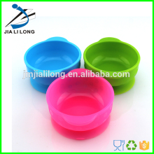 Custom suction base silicone cereal bowl