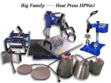 Digital Combo 9 In 1 Heat Transfer Press Machine For Mug Plate Cap