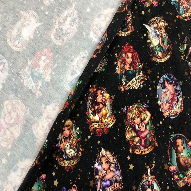 Spandex Knitted Custom Digital Printing Cartoon Fabric