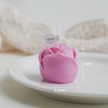 Rose shape smokeless scented candle for parties