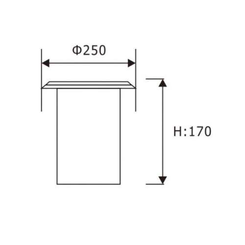 LEDER Luminos de pământ 18W LED îngropat