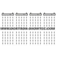 LED Pixel Bubble P200 Curtain Kit Height 2m Width 4m (LPBU50-A200BKT(H2W4))