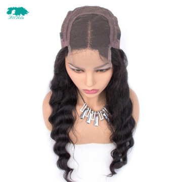 Wholesale 100 percent brazilian human hair wigs,loose weave human long hair wigs