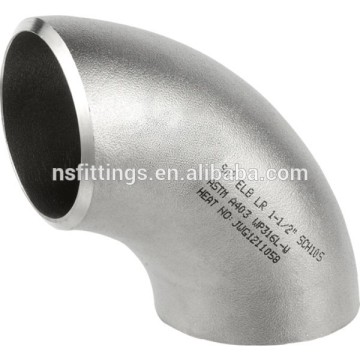 BW 90 Degree pipe Elbow LR stainless steel 304L 316 elbows