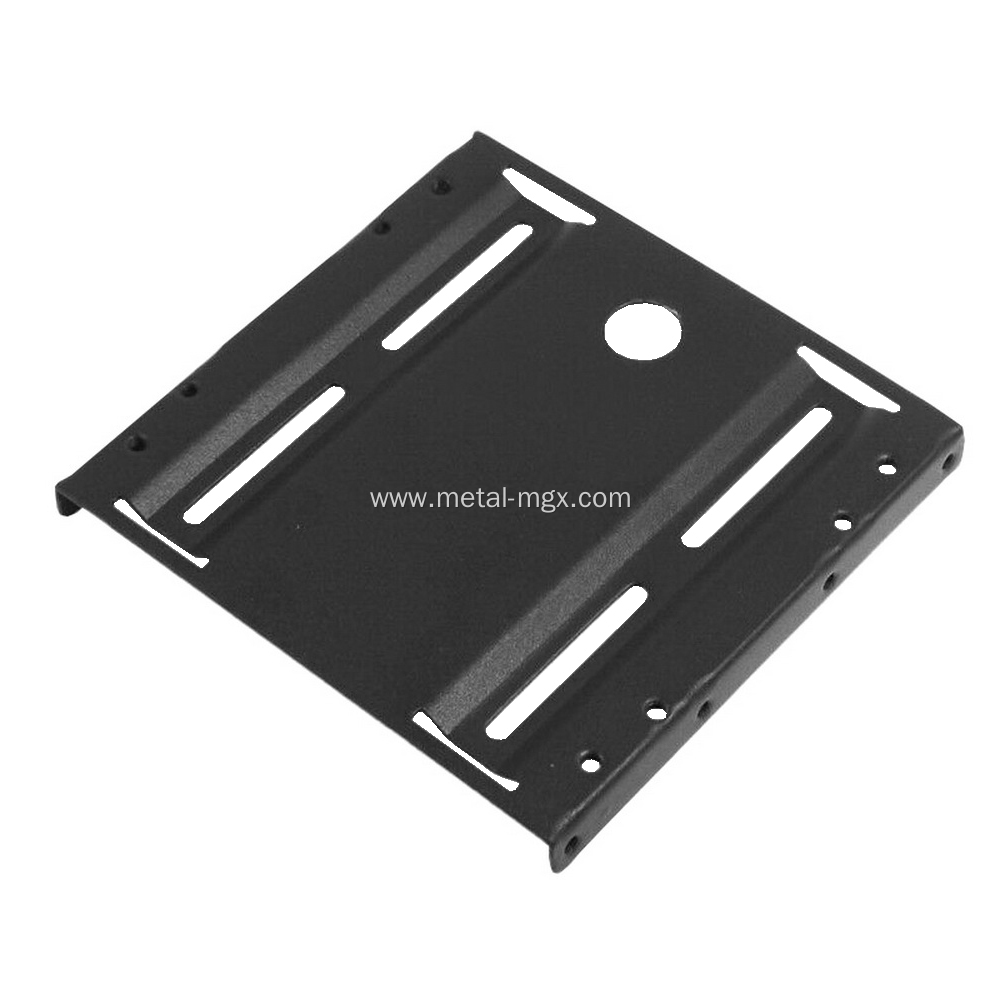 Black Powder Coated Steel Adapter Mounting Bracket