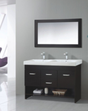 Long Solid Wood bathroom cabinet