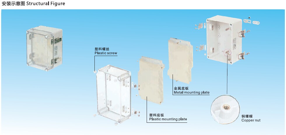 SAIP/SAIPWELL 300*300*300 New China Cheap Price Project Box Factory Wide Application Clear Plastic Boxes Wholesale