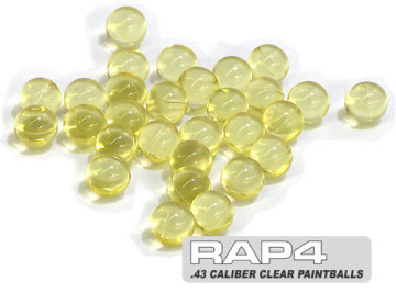 .43 Caliber Clear Paintballs
