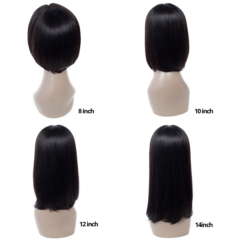 Cheap Cuticle Aligned Manufactured Hair 8 10 12 14 Short Inch Bob Brazilian Human Hair Wigs Color Bob Wigs Under 100