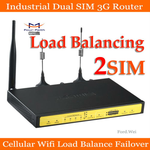 Industrial dual sim card vpn router 3g wifi router dual sim 3g load balance dual sim card router for banks, ATM project