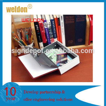 key/code locking money security box book shape