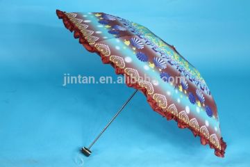 Advertisement Gift Umbrella Little Flower 4 Folding Umbrella