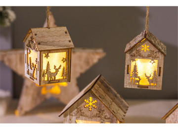 Fairy Tale Artistic Conception Wooden Chirstmas Decoration