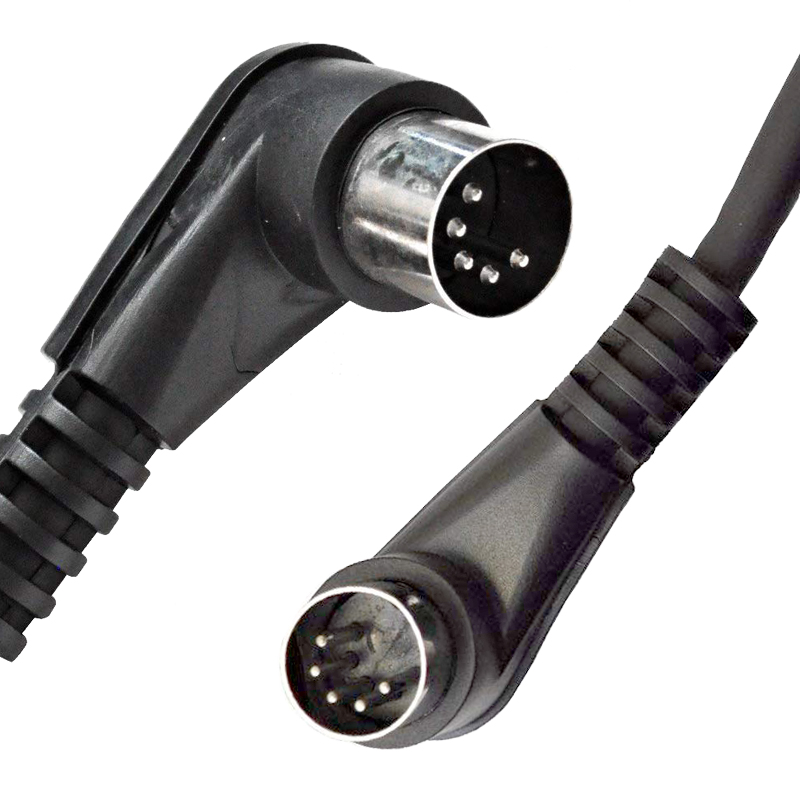 OEM Factory υψηλής ποιότητας ασπίδα 22AWG/24AWG Δεξιά γωνία αρσενικό σε αρσενικό 4 5 6 7 8 Pin Mini Din Midi Connector Cable