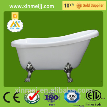 New design high glossy claw foot baby bath tub
