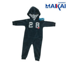 Playful Hooded One-Piece for Little Ones
