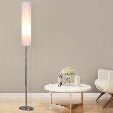 White Fabric Lampshade Standing Floor Lamps