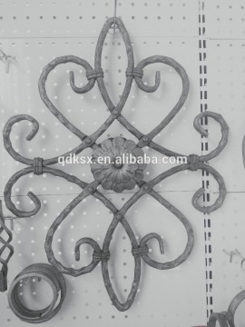 Garden decoration wrought iron rosette flower panels