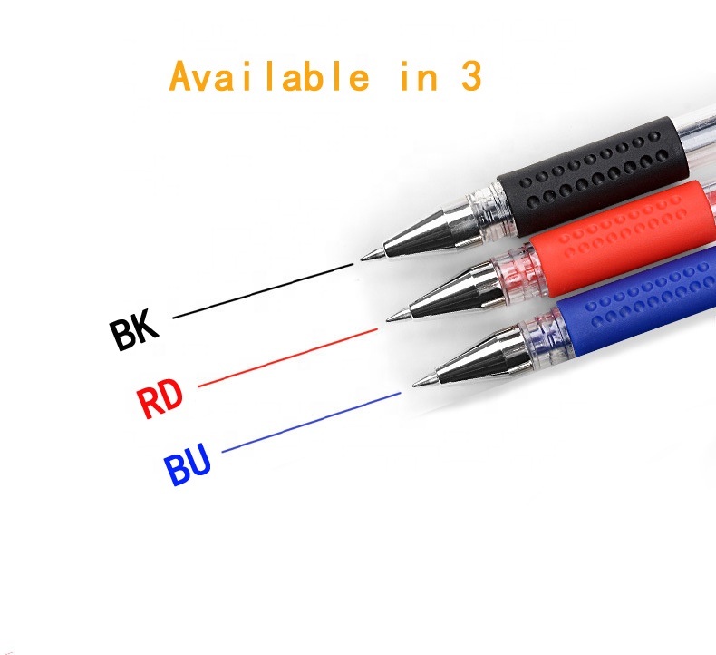 High Quality Gel-ink Simple Design Cheap Rate Transparent Gel Roller Pen Office Pen