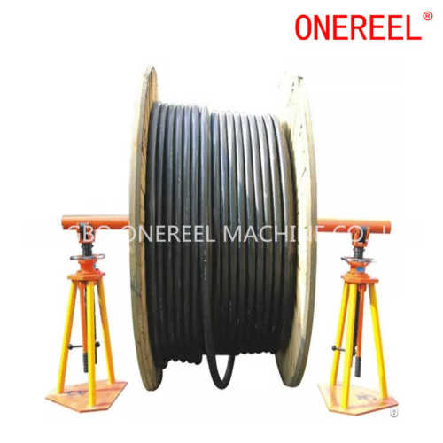 Simple Large Capacity Hydraulic Conductor Reel Stands