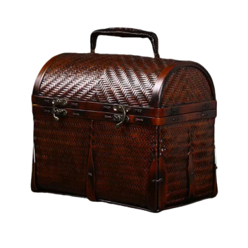 Authentic Handmade Bamboo Tea Set Bag for Traditional Chinese Tea Ceremonies