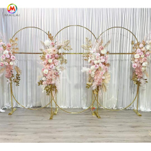 Stainless Steel Golden Arches for Luxury Wedding Party Decorations