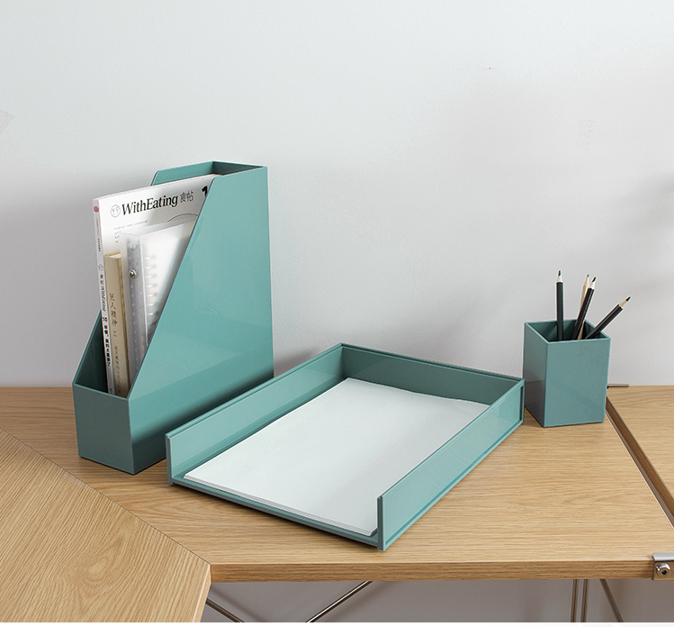 Plastic Stackable Customized Desktop Stationery  Letter size Document File Organizer File Tray