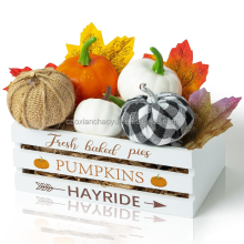 Custom Wholesale All Saints' Day Pumpkin Black Storage Wood Crate