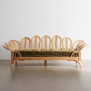 Customized Bamboo Sofa Set for Cafe Restaurant
