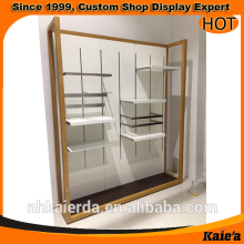 Hot wood custom clothes shelves ,clothes display shelves