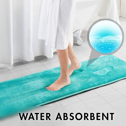 Comfity Sage Green Memory Foam Bath Mat