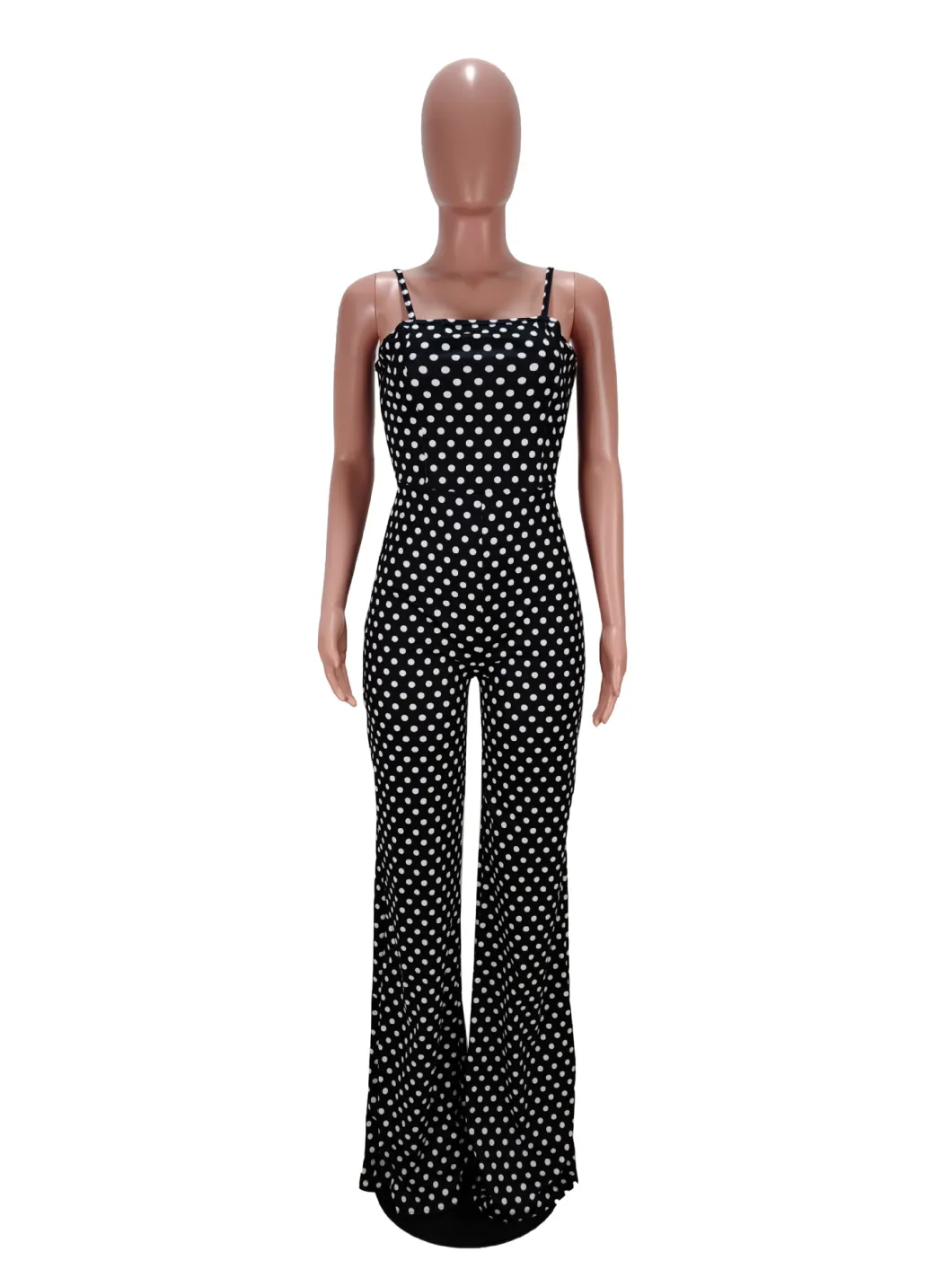 New Commodity Romper Women Polka Dots Elegant Jumpsuit Full Length One Shoulder Backless Womens Jumpsuits