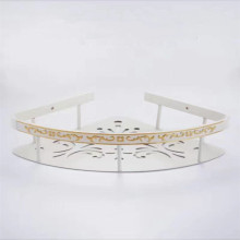 Ivory White Pull Gold Bathroom Corner Shower Shelf